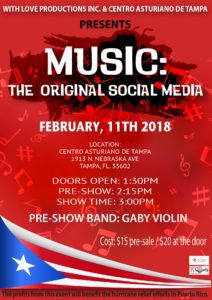 With Love Productions Inc. Presents - Music: The Original Social Media